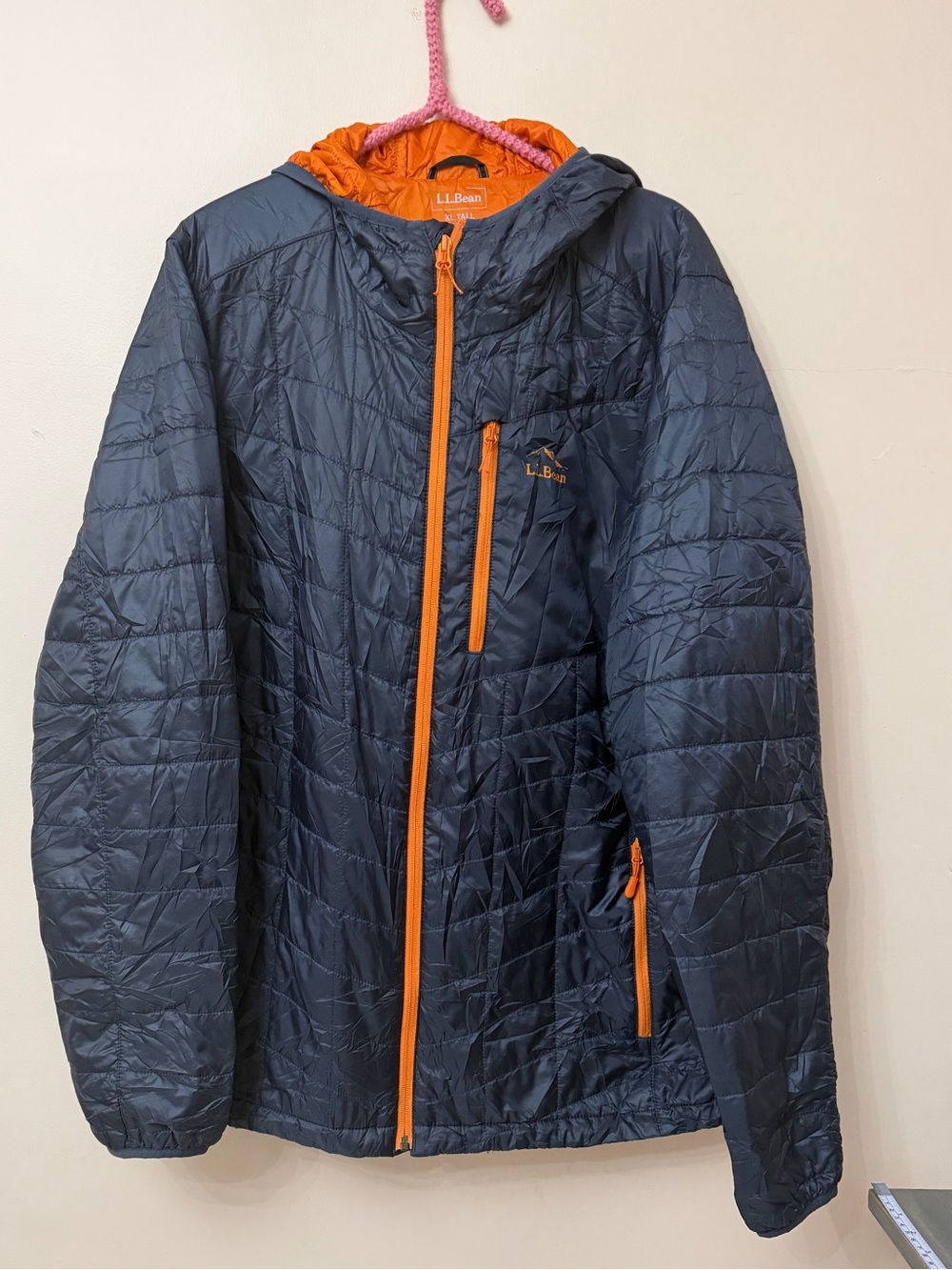 ⭐️ L.L. Bean Men's PrimaLoft Packaway Hooded Jacket XL Tall